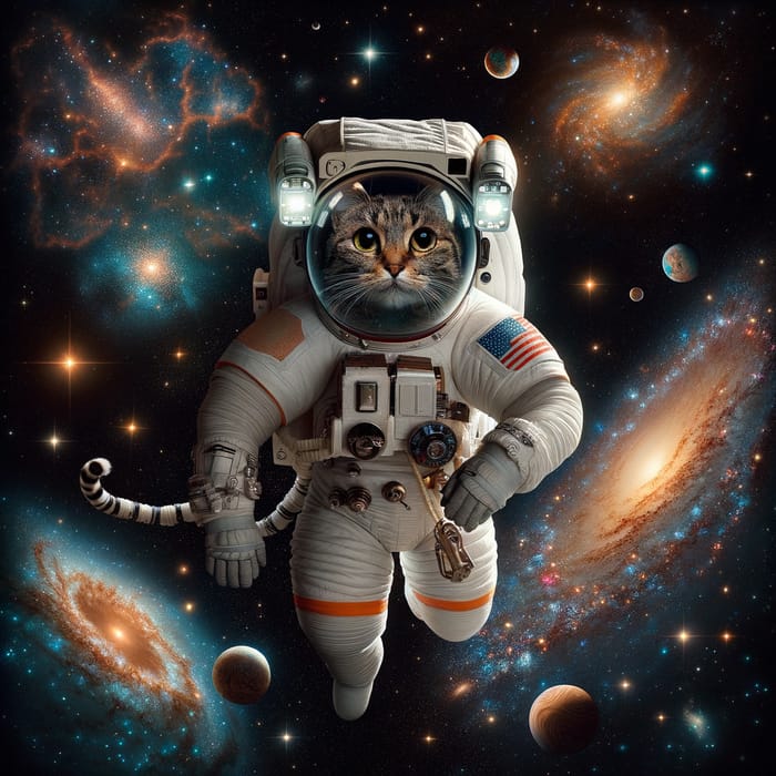 Space Cat Discovers the Cosmos: Exploring the Universe with an Adventurous Feline