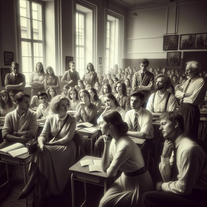 Vintage Classroom Educators: Candid Interactions, Henri Cartier-Bresson Style