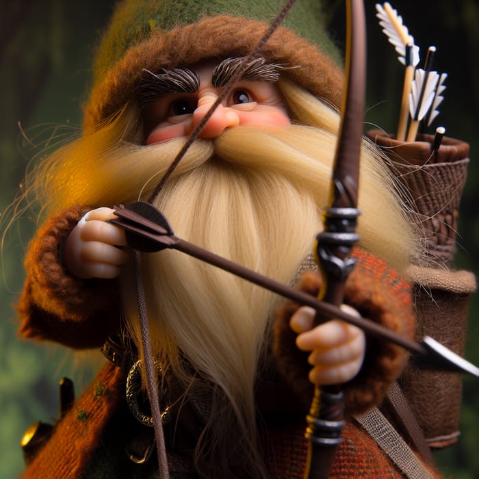 Dwarf with a Composite Bow | Fantasy Archer Character