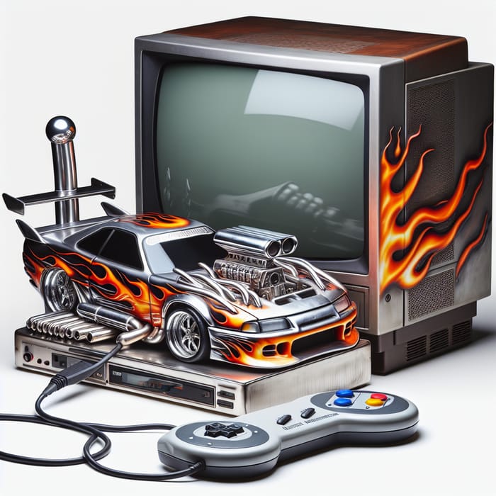 Custom Car Inspired Video Game Console | Retro Gaming Design