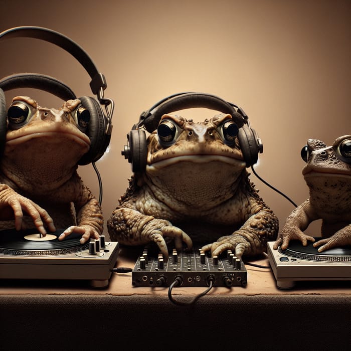 3 Toad Dubsteppers | Musical Toads Spinning Dubstep Beats