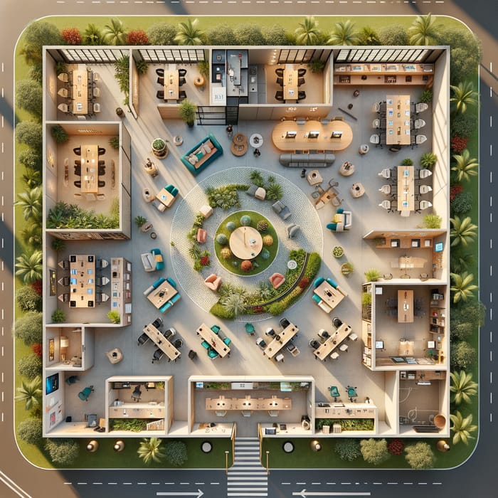 Open Floor Plan Design for Indian Wedding Event Management Company