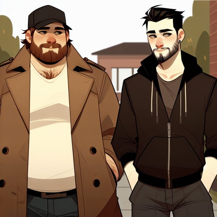Jay and Silent Bob: Iconic Companions in Suburban Setting
