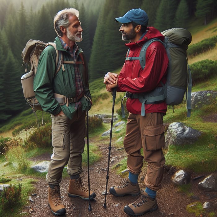Gentlemen Hiking Conversations in Nature