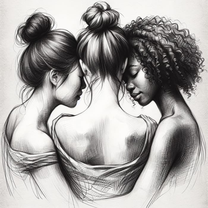 Empowering Women Friendship Sketch: Cross-cultural Bond