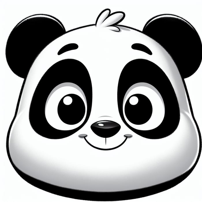 Cheerful Disney Panda Face - Animated Characters