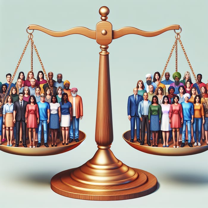 Gender Equality Concept: Equal Representation on Balance Scale