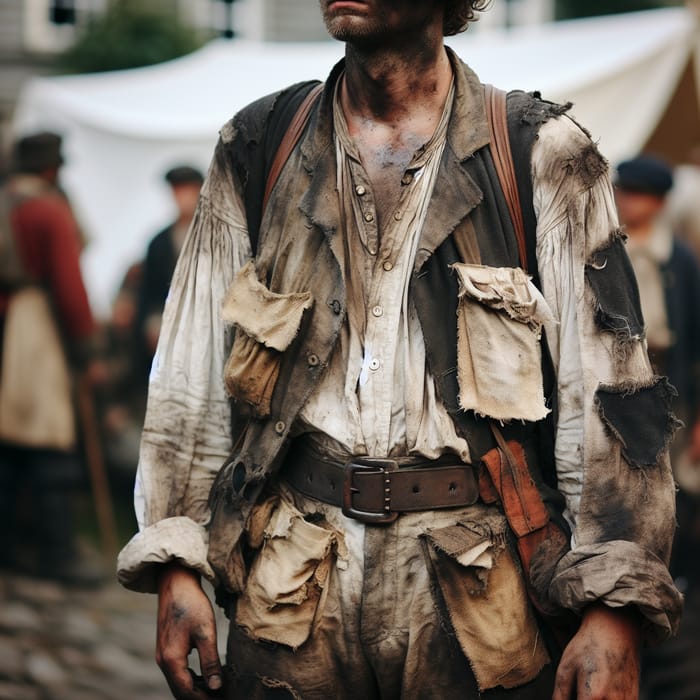 1800s Miner's Slave Clothes: Historical Reenactment Images