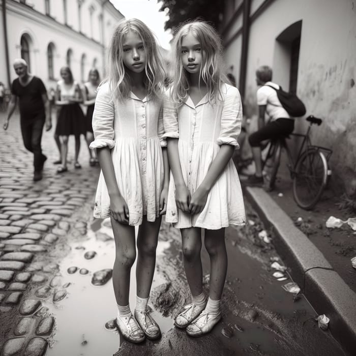 street teen candid Vintage Street Photography: Candid Girls in White Dresses | AI Art  Generator | Easy-Peasy.AI