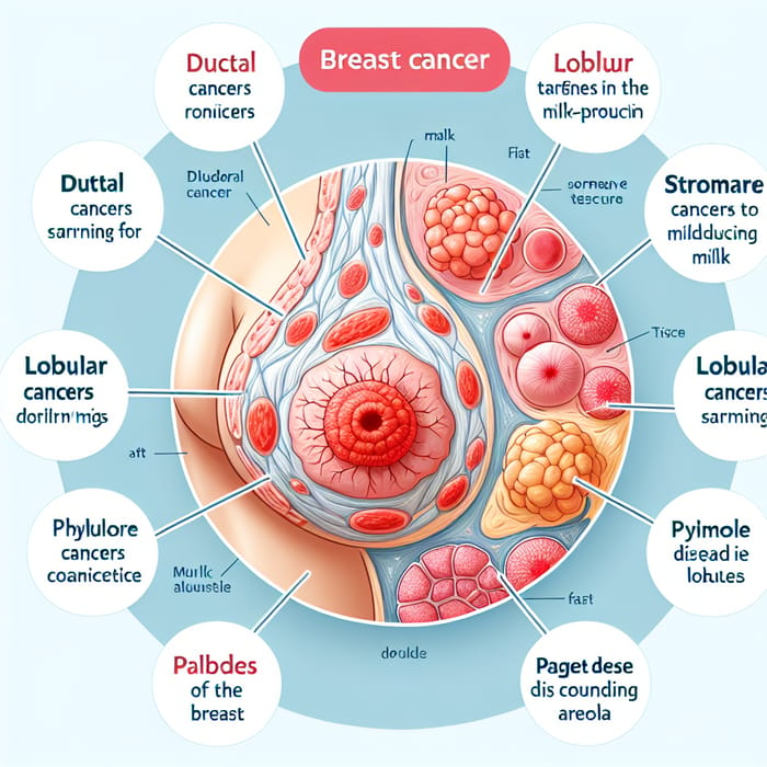 Different Types of Breast Cancer: Understanding Ductal, Lobular & Phyllodes Tumors