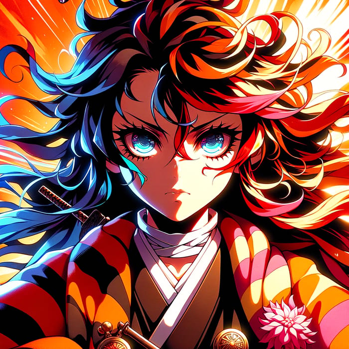 Thick Anime Illustration with Vibrant Colors