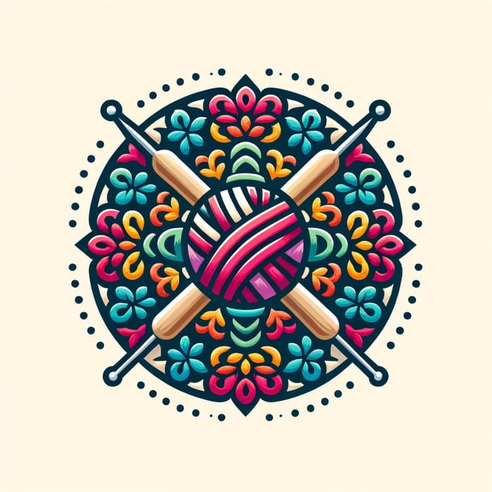 Homely Crochet Logo Design | Vibrant Handmade Art