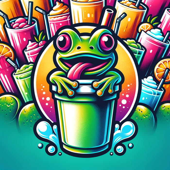 Fun Frog Frozen Cocktails - Colorful & Refreshing Drinks