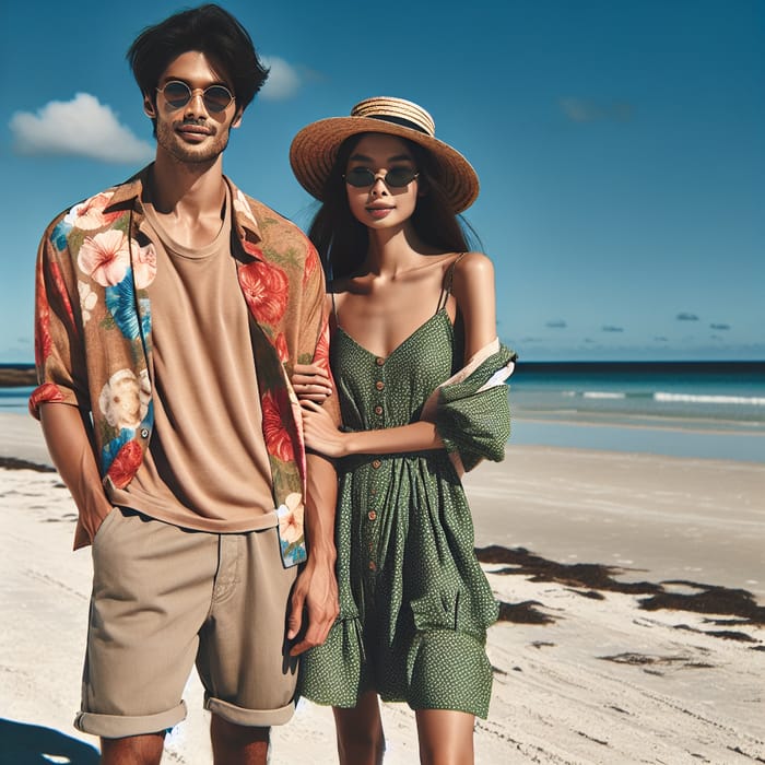 Sri Lankan Couple in Beach Outfits | Tropical Vibes