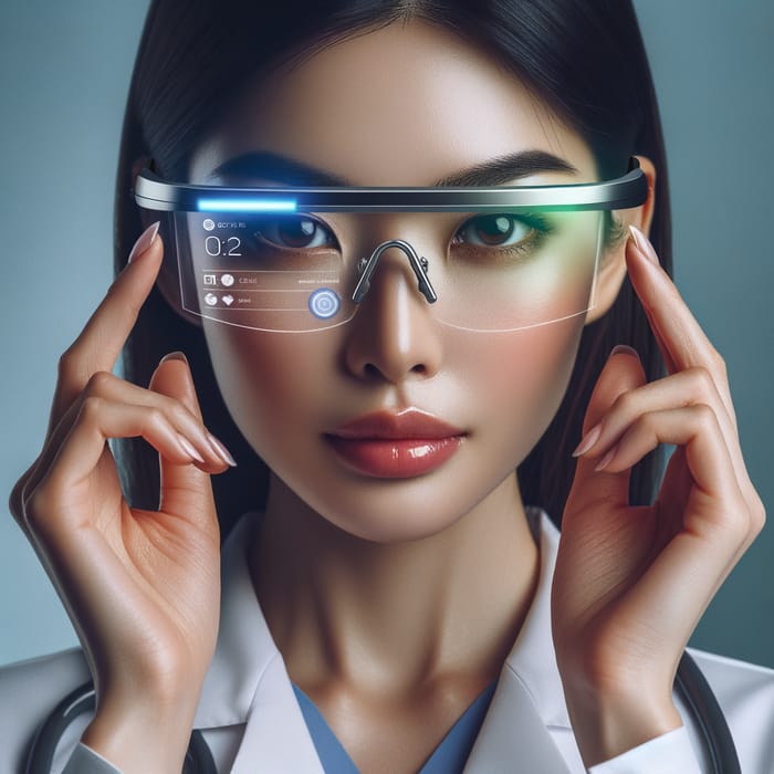 Advanced Powered Smart Glasses for Healthcare Professionals AI