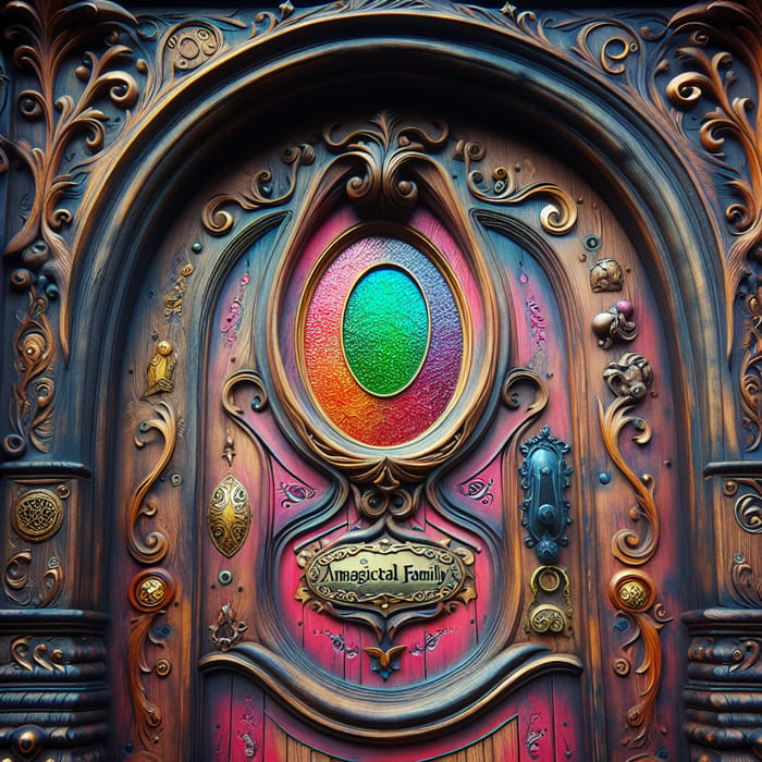 Vibrant Enchanted Door of Magical Family's House