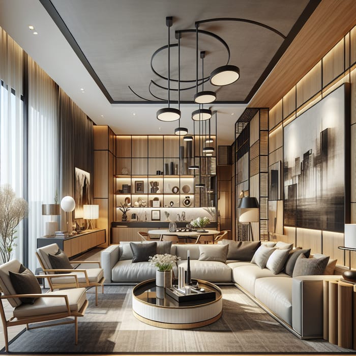 Modern Western Style Living Room Design
