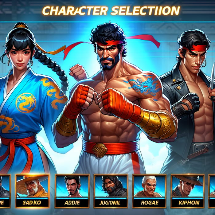 3 Dynamic Characters | Fighting Game Selection