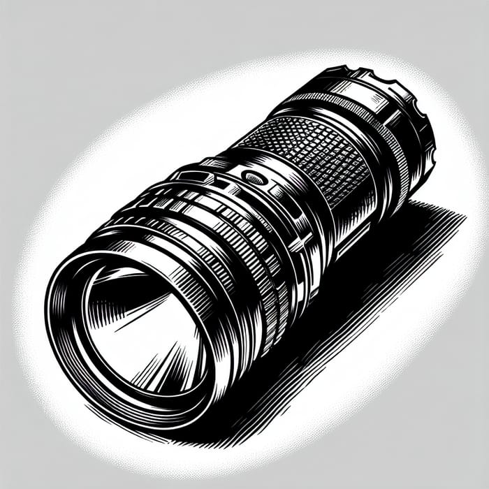 Camera Flashlight Silhouette: Elegant Light Source