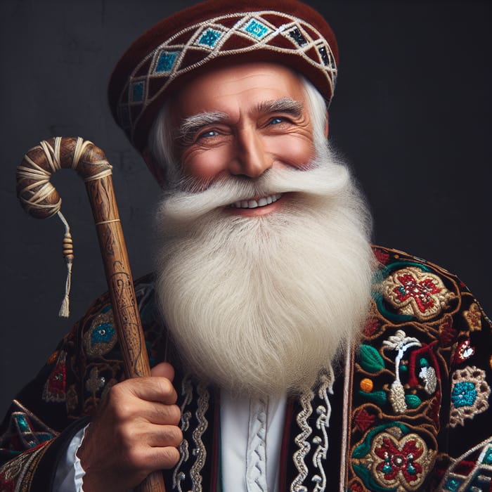 Uzbek Wise Storyteller | Traditional Man Character