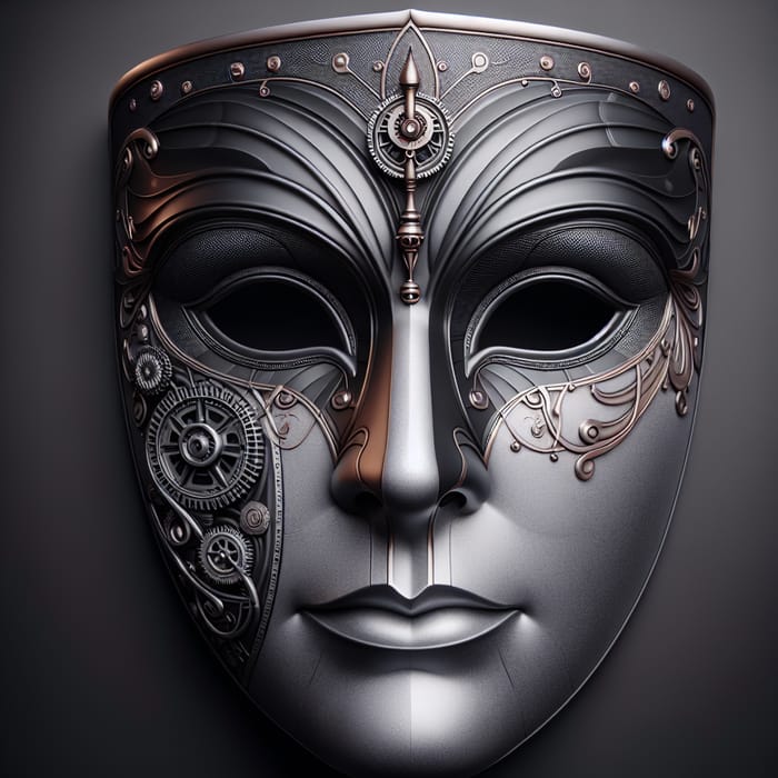 Elegant and Angular Male Mask Design with Modern Twist