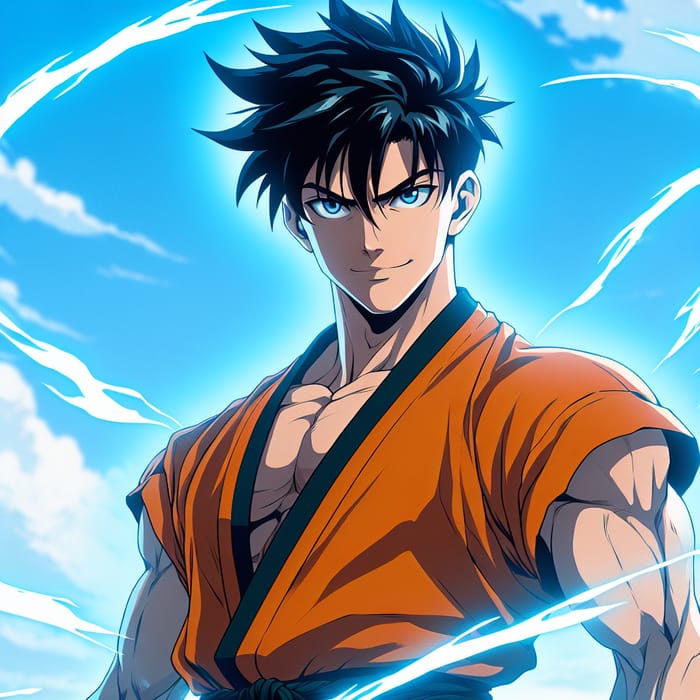 Son Goku | Determined Martial Artist with Power Aura