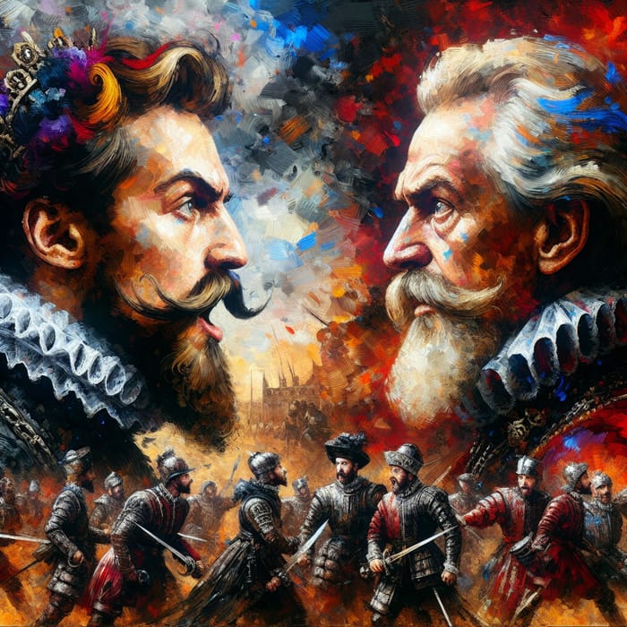 Dramatic Face-off: Ivan Grozniy vs Joe Biden in Historical Battle