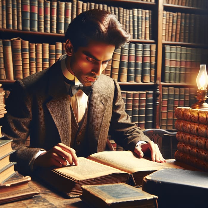 Enlightenment Scholar: Jose Rizal Surrounded by Books