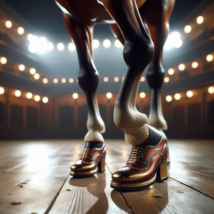 Tap Dance Horse Performance Enthralling Equine AI Art Generator