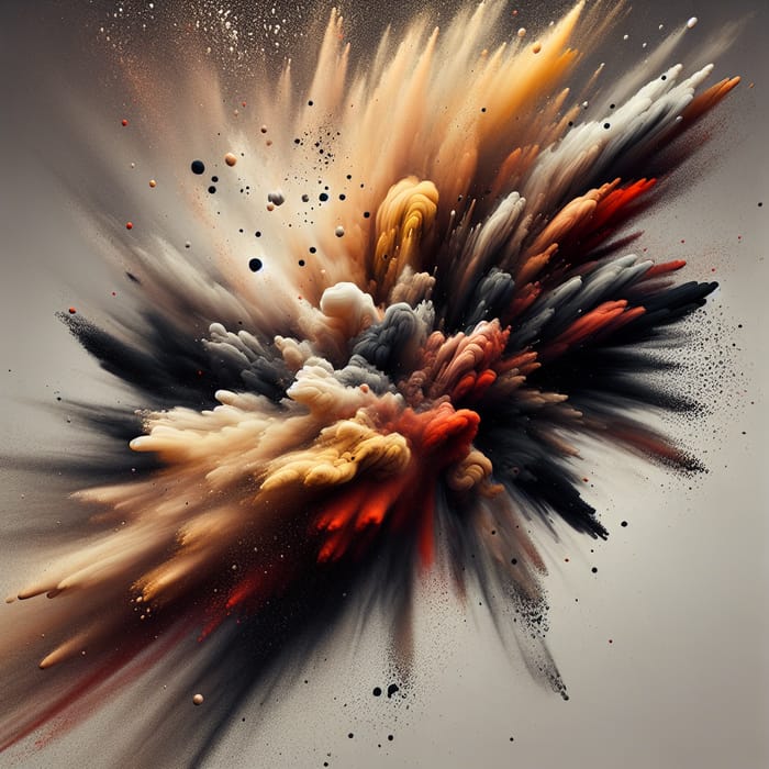 Dust Explosion Abstract Expressionism Art