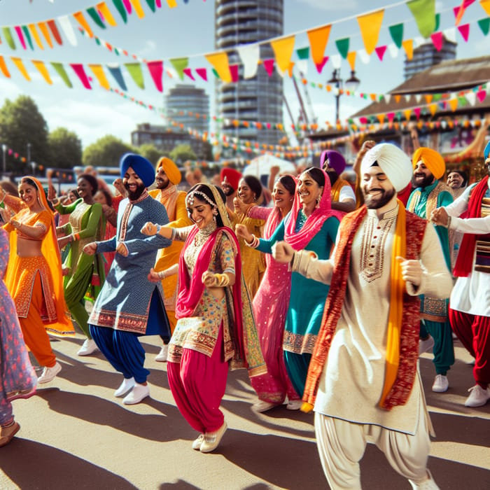 Vibrant Punjabi Cultural Dance in Surrey City