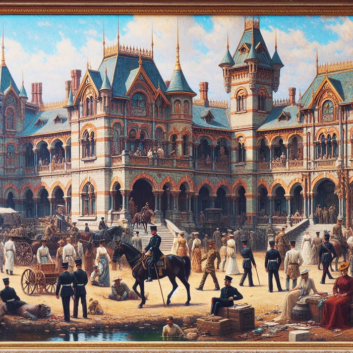 Victorian Imperialism Painting: Exquisite Detail & Era's Symbolism