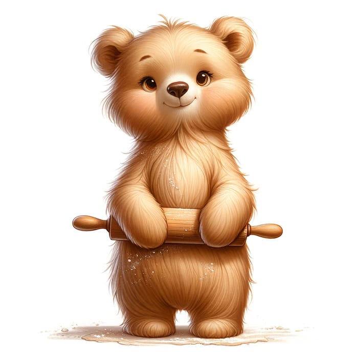 Charming Honey-Colored Bear for Baking Fun | AI Art Generator | Easy ...