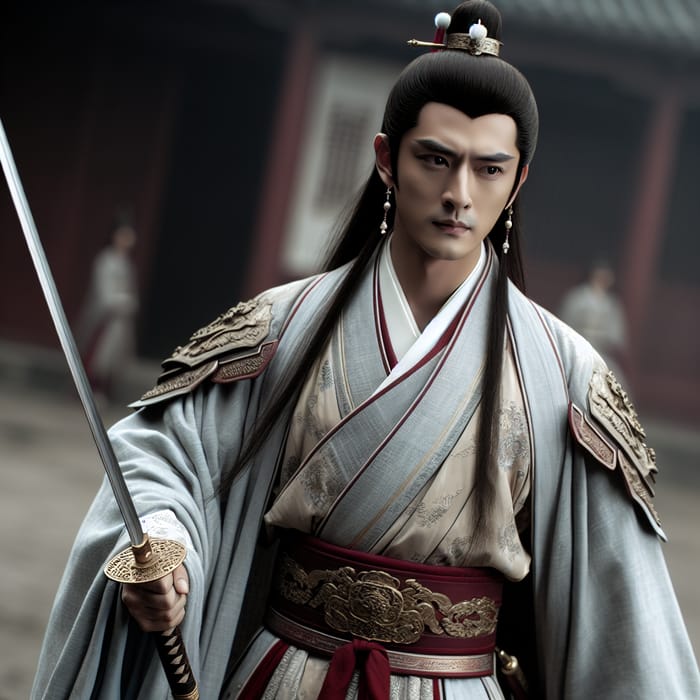 Handsome Chinese Emperor Warrior | Aura of Strong Leadership