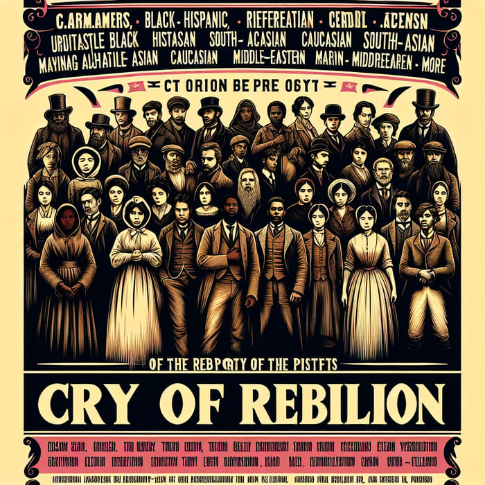 Cry of Rebellion Movie Poster | 19th Century-Inspired Design
