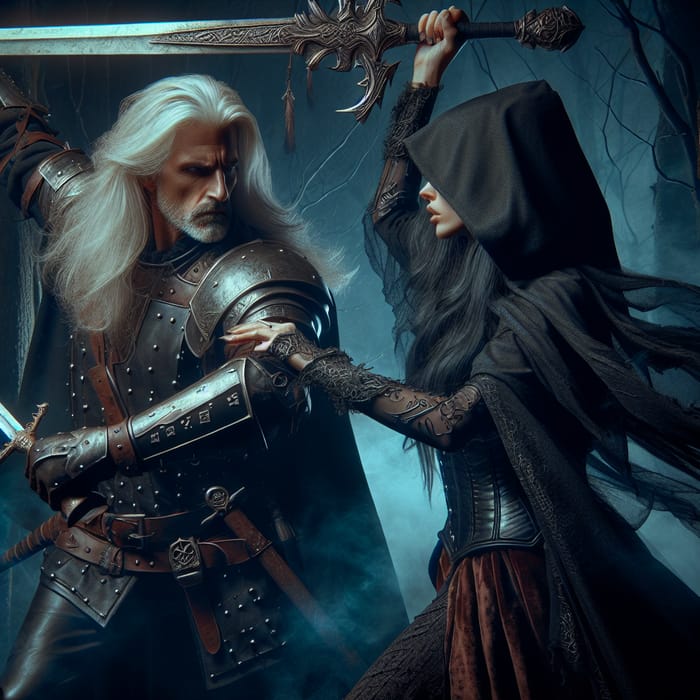The Witcher 3 Battle: Geralt of Rivia vs. Malevolent Witch