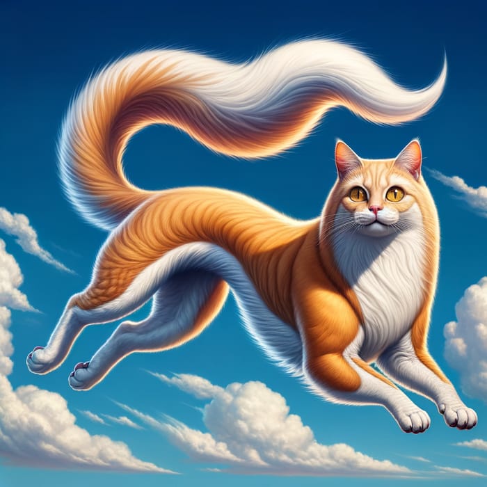 Flying Cat with Dog Face: Magical Feline Canine Mix