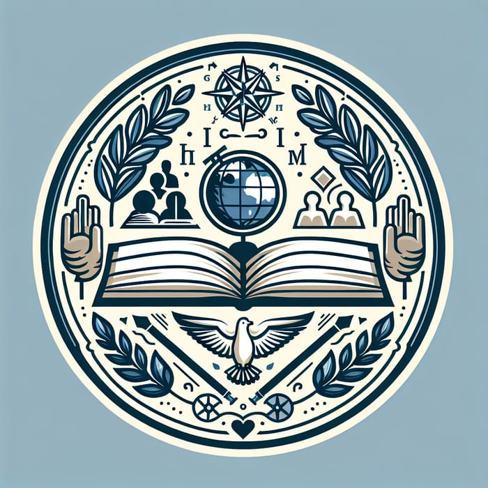 Humanities & Social Sciences Logo Design | Artful Academic Symbolism