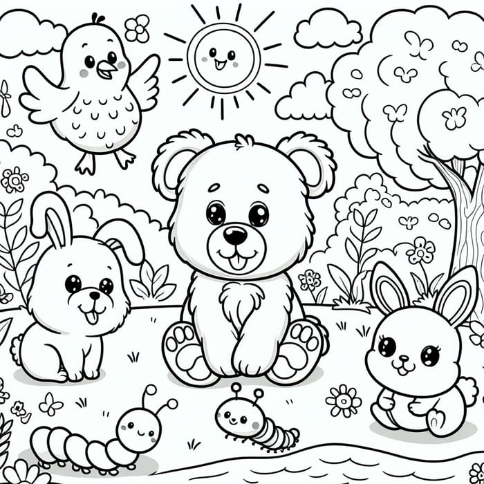 Cute Animal Coloring Book for Toddlers | Fun Coloring Pages
