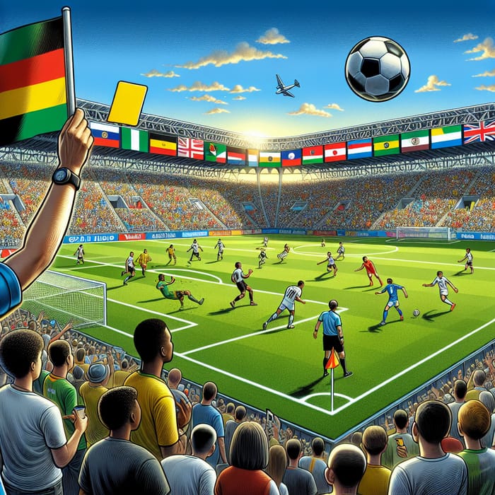 World Cup Soccer Tournament Illustration