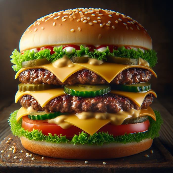 Delicious Cheeseburger: Fresh Beef Patty & Melted Cheese