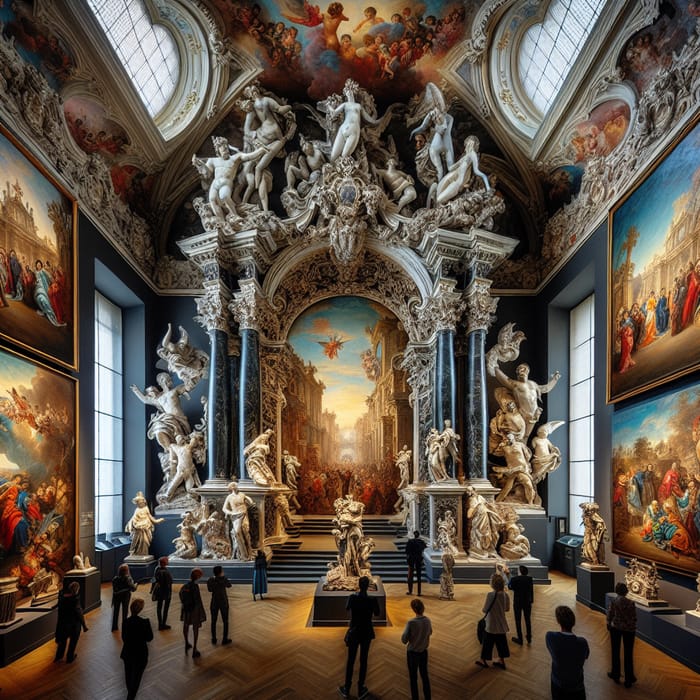 Baroque Presentation: Elaborate Art & Architecture Exhibition