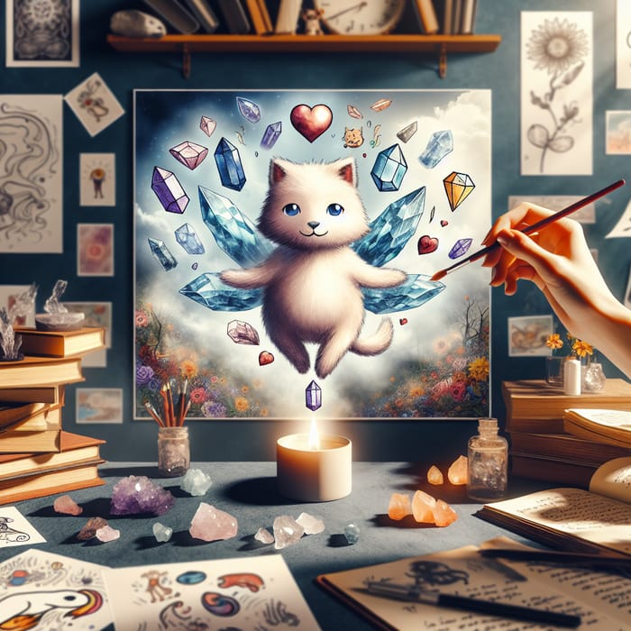 Crystal Spirit Mascot: Love, Balance, and Wisdom