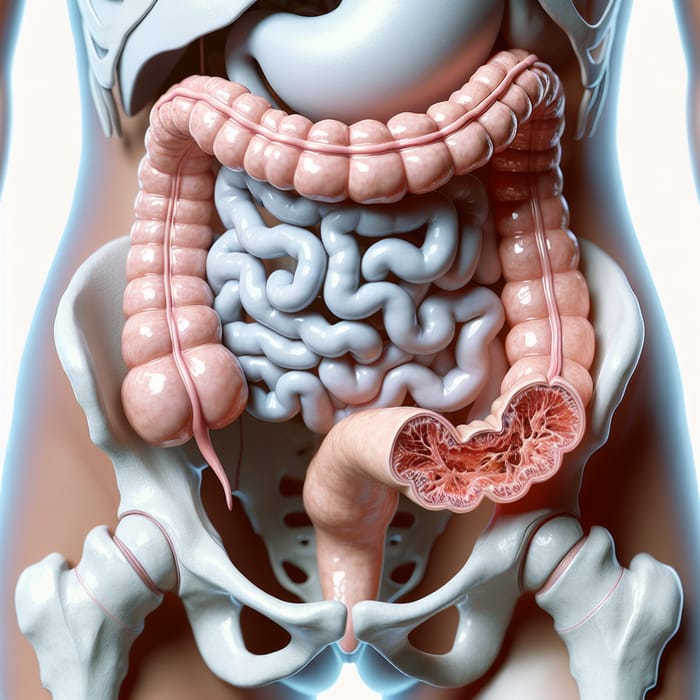 Colon Cancer: Detailed Medical Illustration