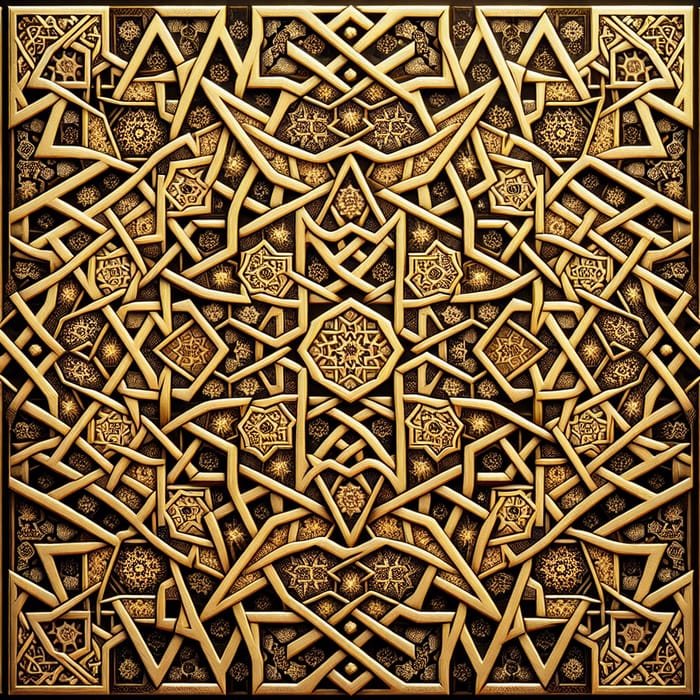 Intricate Gold Islamic Geometric Patterns | Masterful Craftsmanship