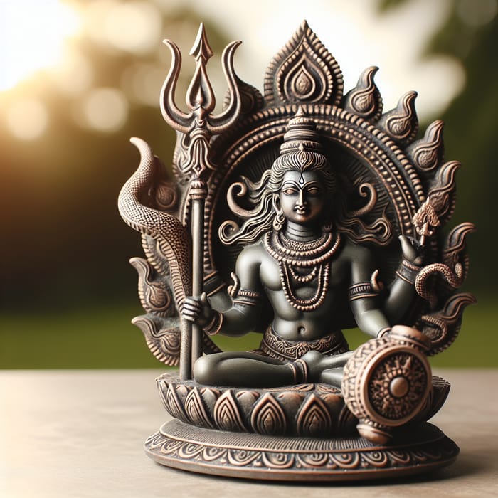 Mahadev Status: Hindu Deity Symbol with Trident & Accessories