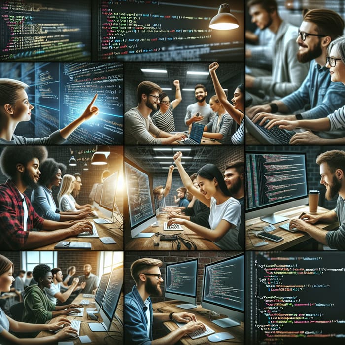 Dynamic & Modern Workspace: Inspiring Programming Scenes for Coders