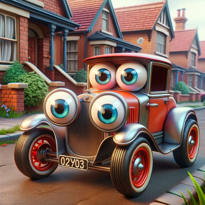 Adventurous RC Car with Googly Eyes for Kids