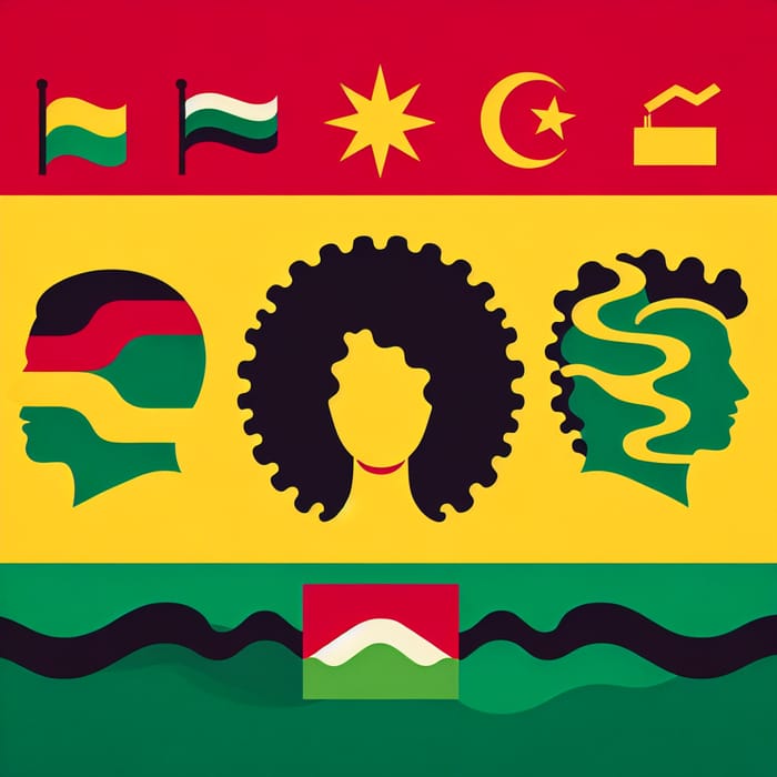 Symbolic Flag Design: Alevism, Kurdistan, and Curly Hair Representation
