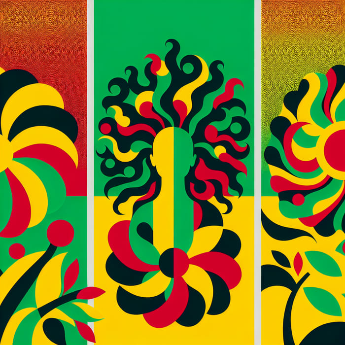 Vibrant Alevism & Kurdish Flag Design: Diversity in Colors & Flowers